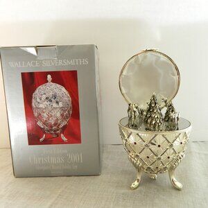 Musical Christmas Egg 2001 Wallace Silversmiths